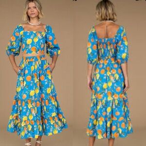 Olivia James The Label Surrey Skirt in Citron